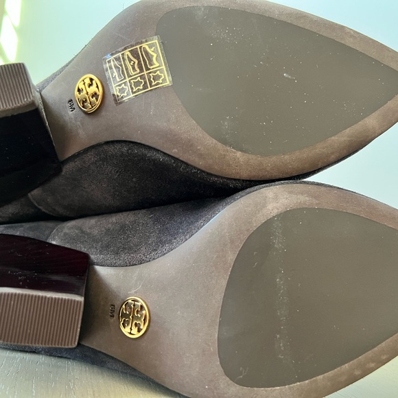 Tory Burch Elegant Suede Ankle Boots - Picture 6 of 11